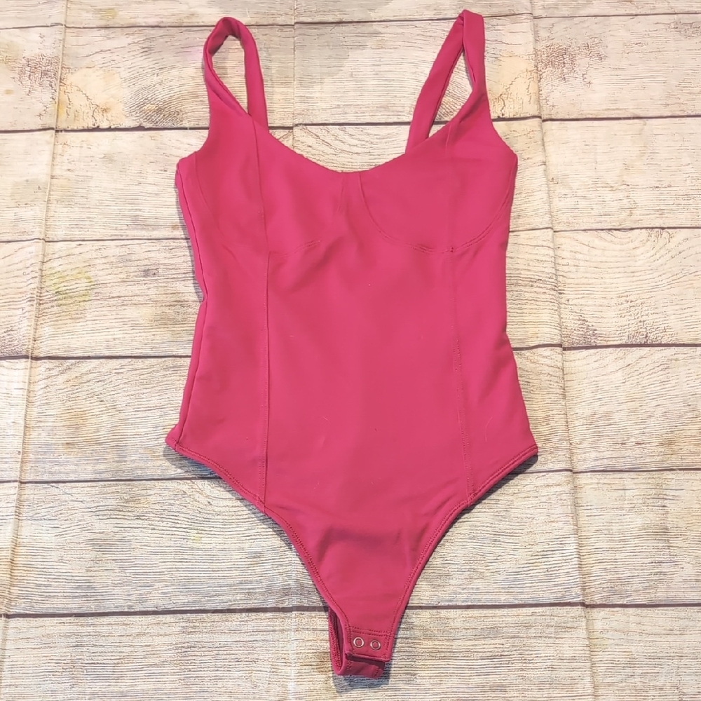 Abercrombie & Fitch Soft A&F Collection Pink Thong  Bodysuit Size XS